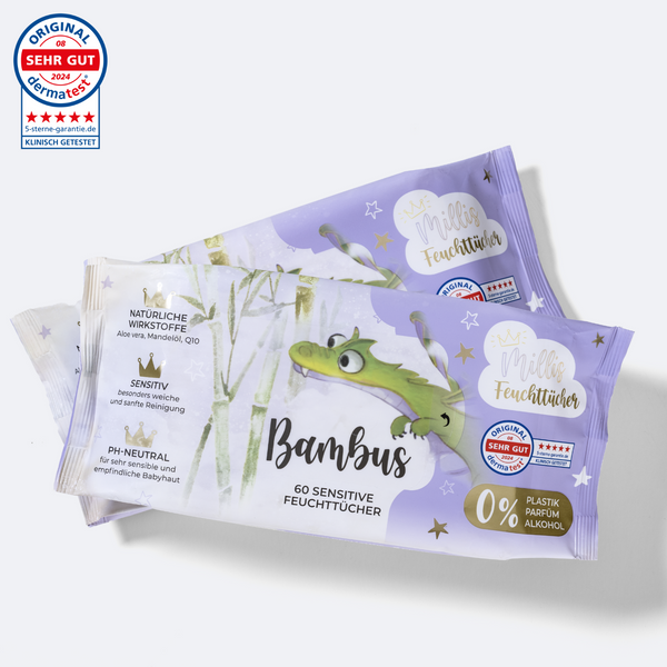 Millis sensitive Baby Feuchttücher aus Bambus (60Stk.) – millisbaby